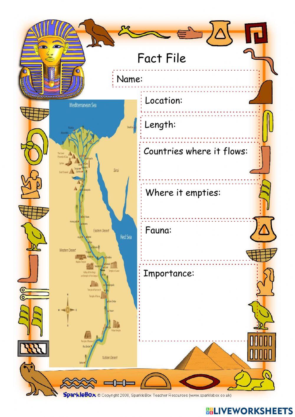 The Nile River Fact Sheet 2
