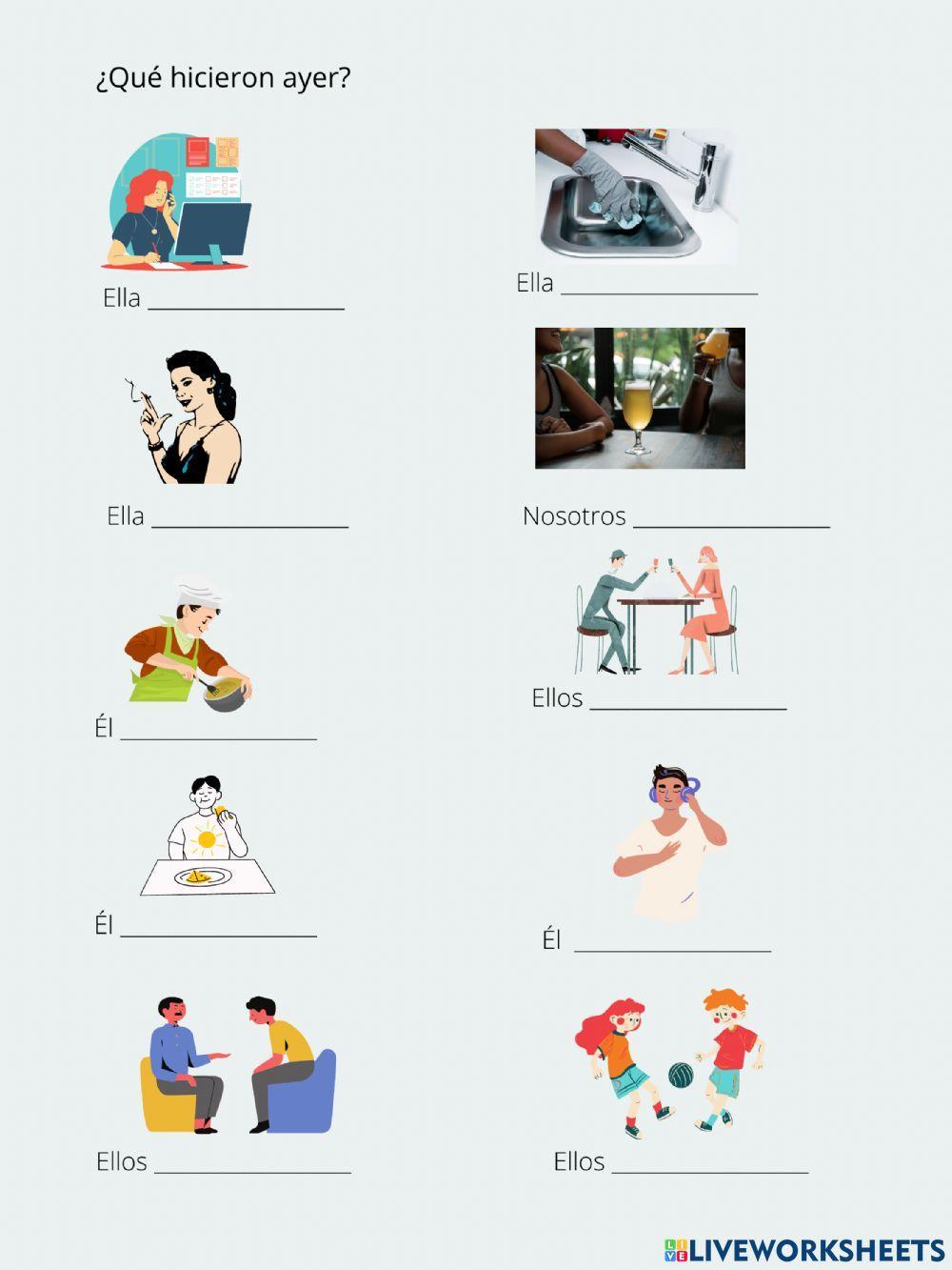 Indefinido verbos -ar