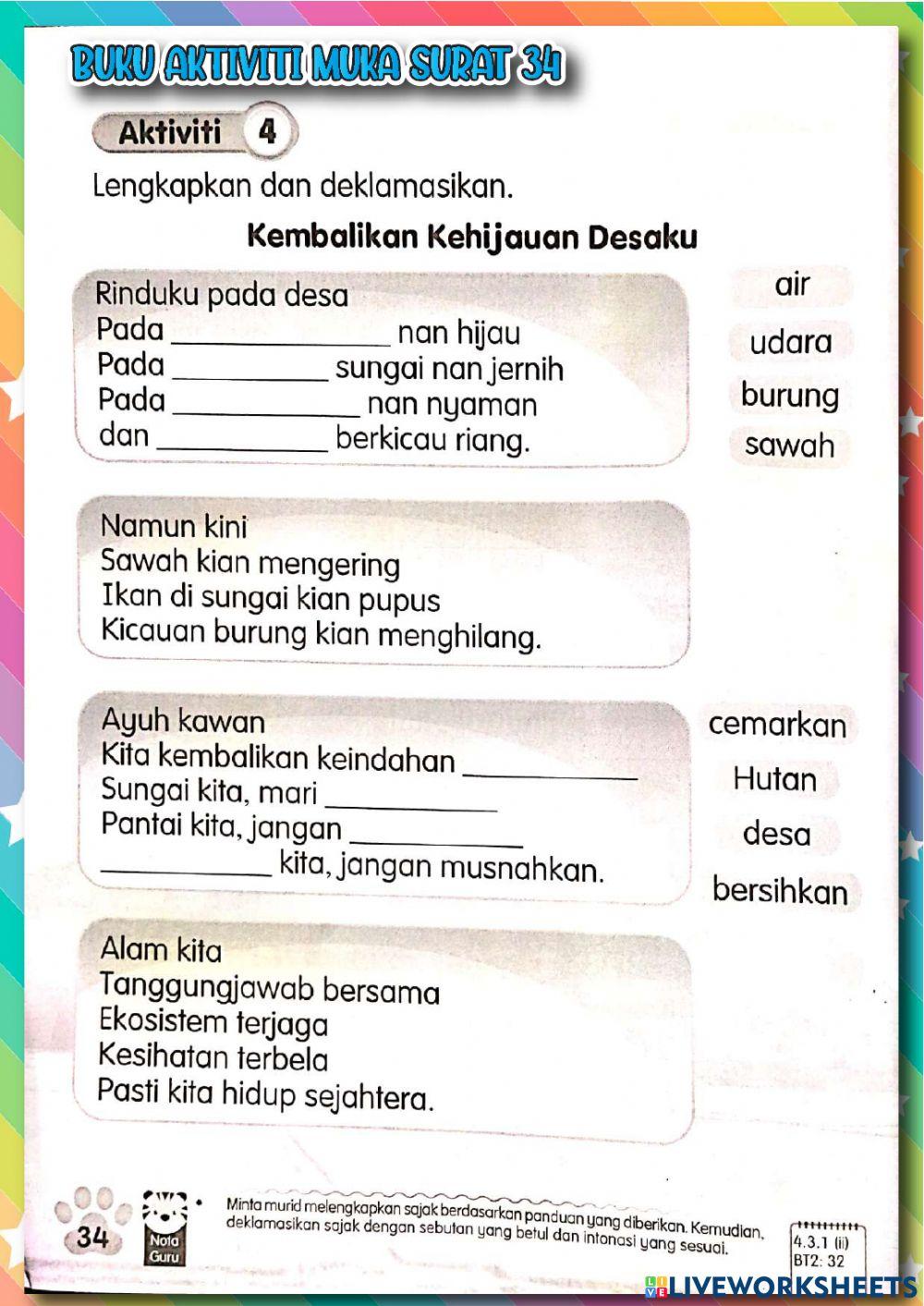 BM Tahun 2 (BA Jil 2) ms 32-34