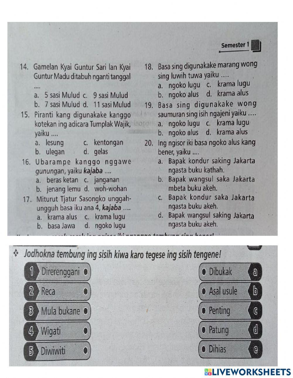 LKPD Bahasa Jawa