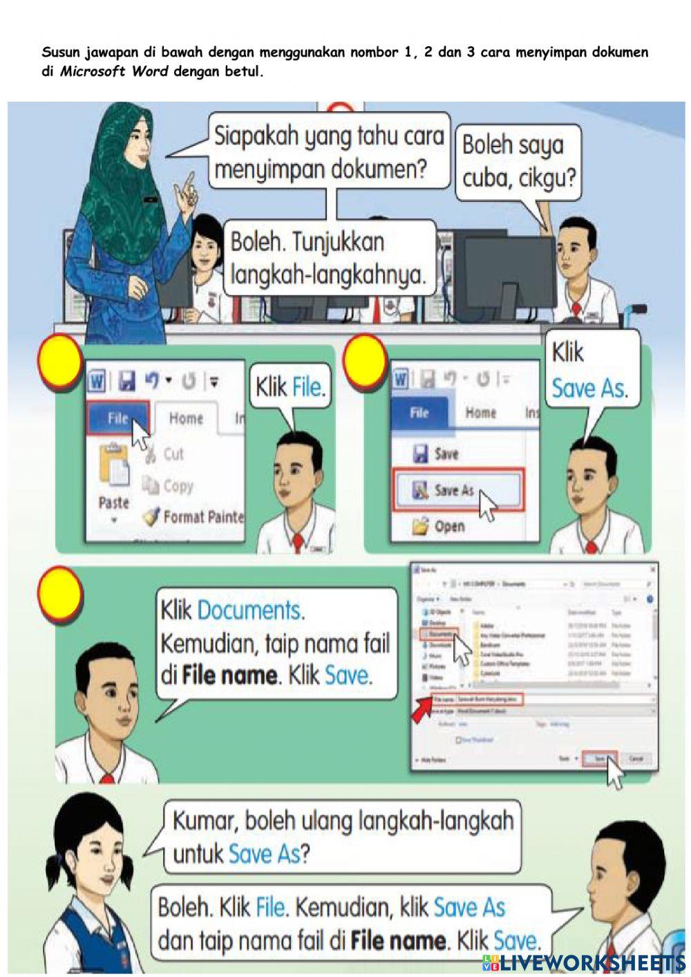 Cara Menyimpan Ms Word