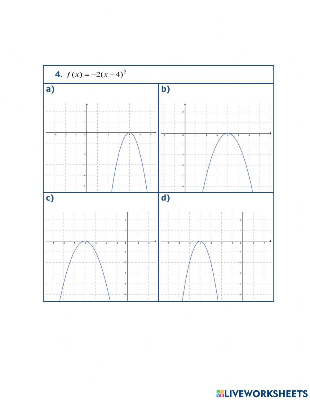 Parabola vertical y horizontal