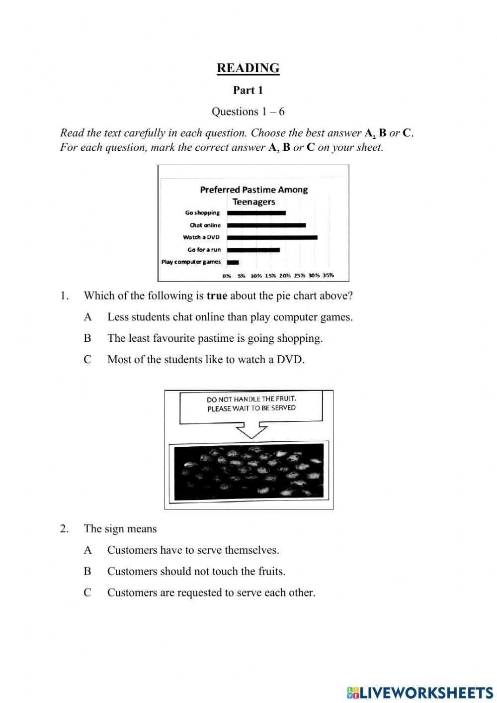 exam-test-form-2-reading-and-writing-online-exercise-for-live