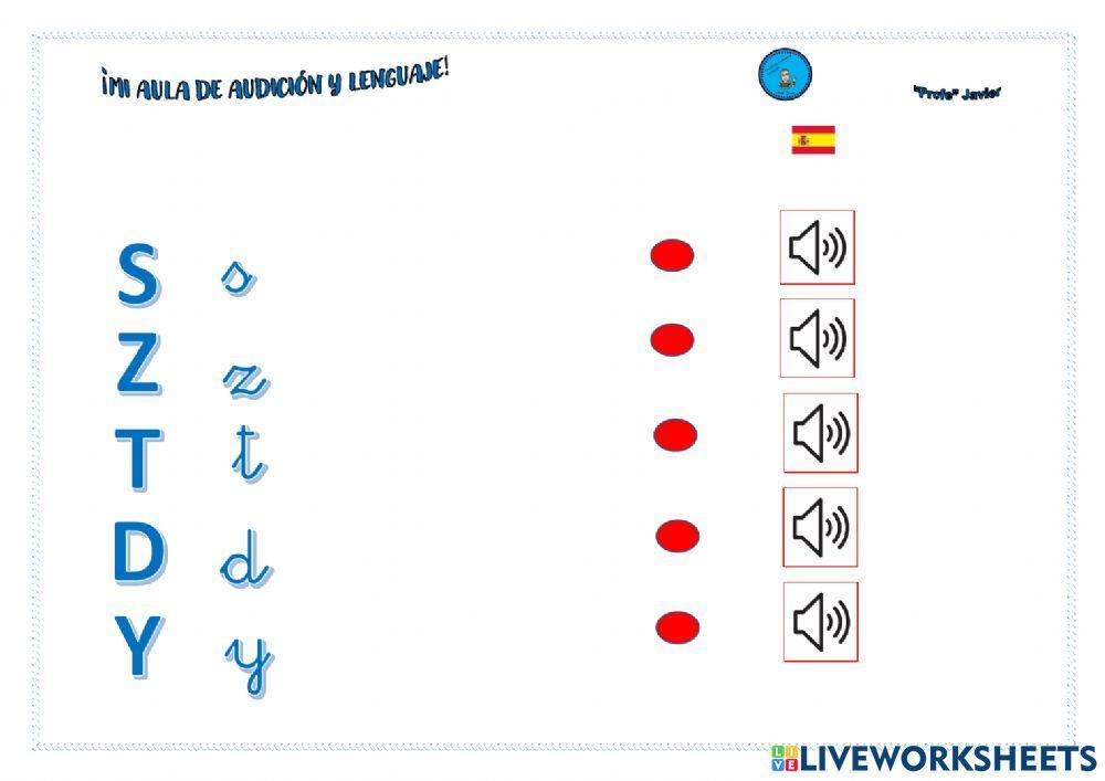 Asociar sonido a grafía de las letras de abecedario españoli