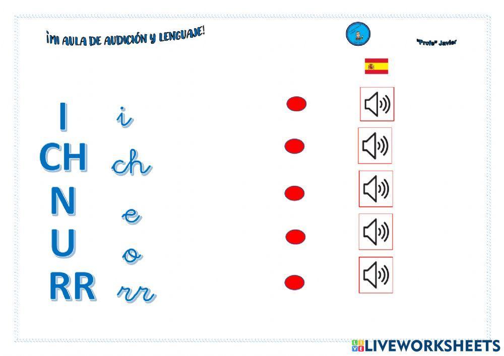 Asociar sonido a grafía de las letras de abecedario españoli