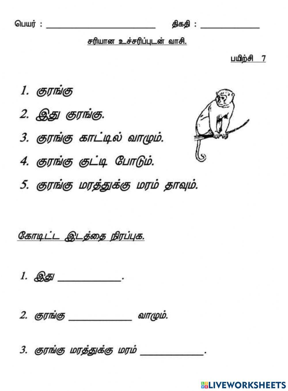 குரங்கு. (படிநிலை 1)