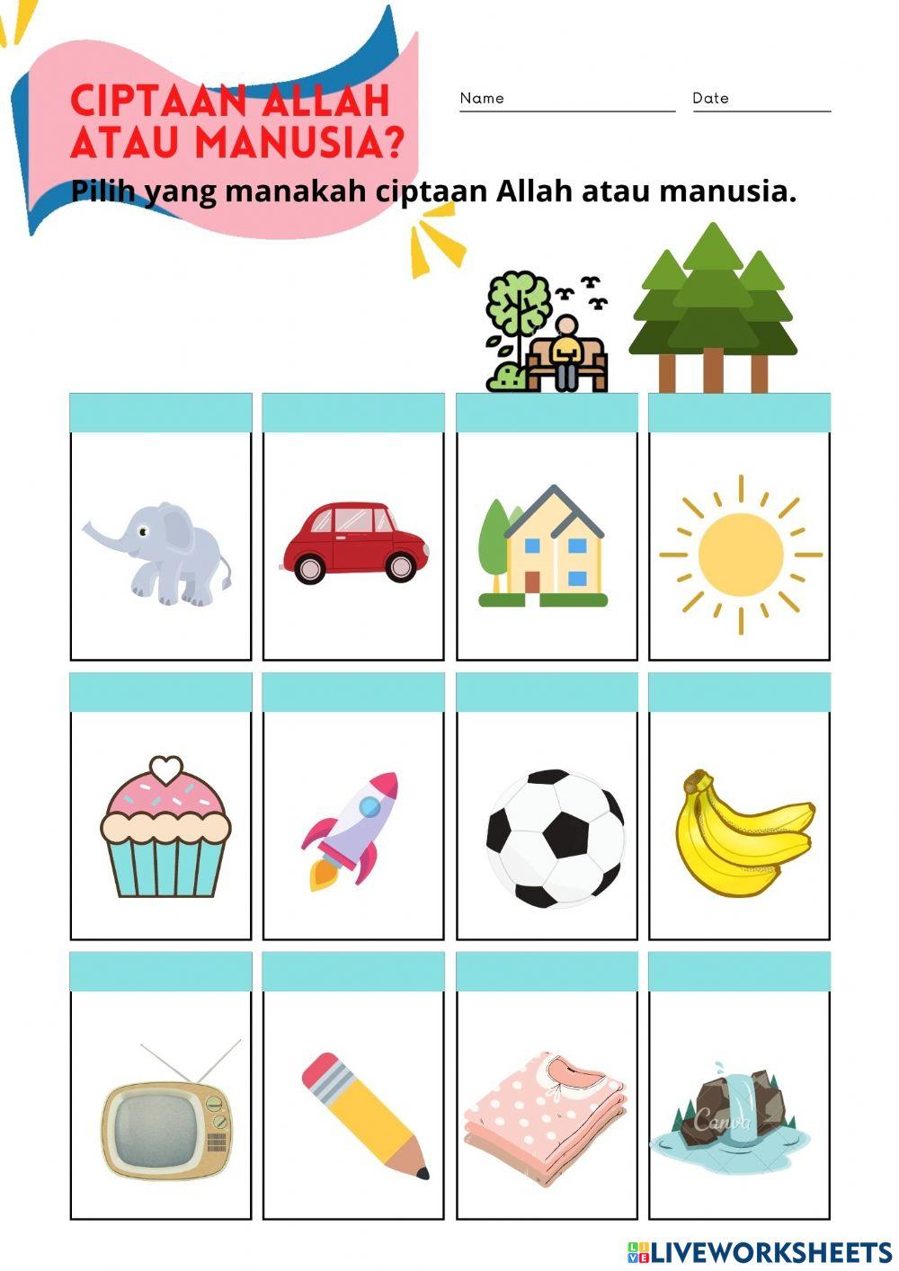 Ciptaan Allah dan manusia