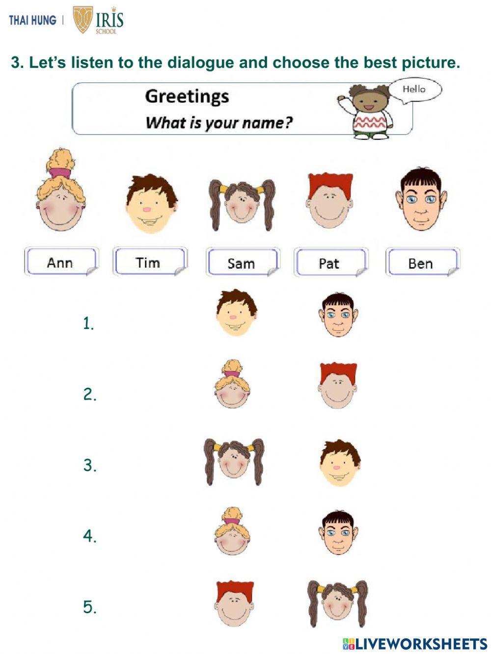 English about Greeting for Kids