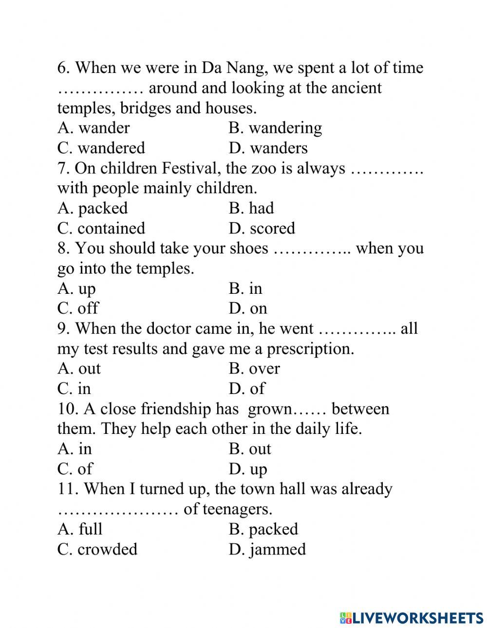 Lớp 9 unit 2.1 : CITY LIFE