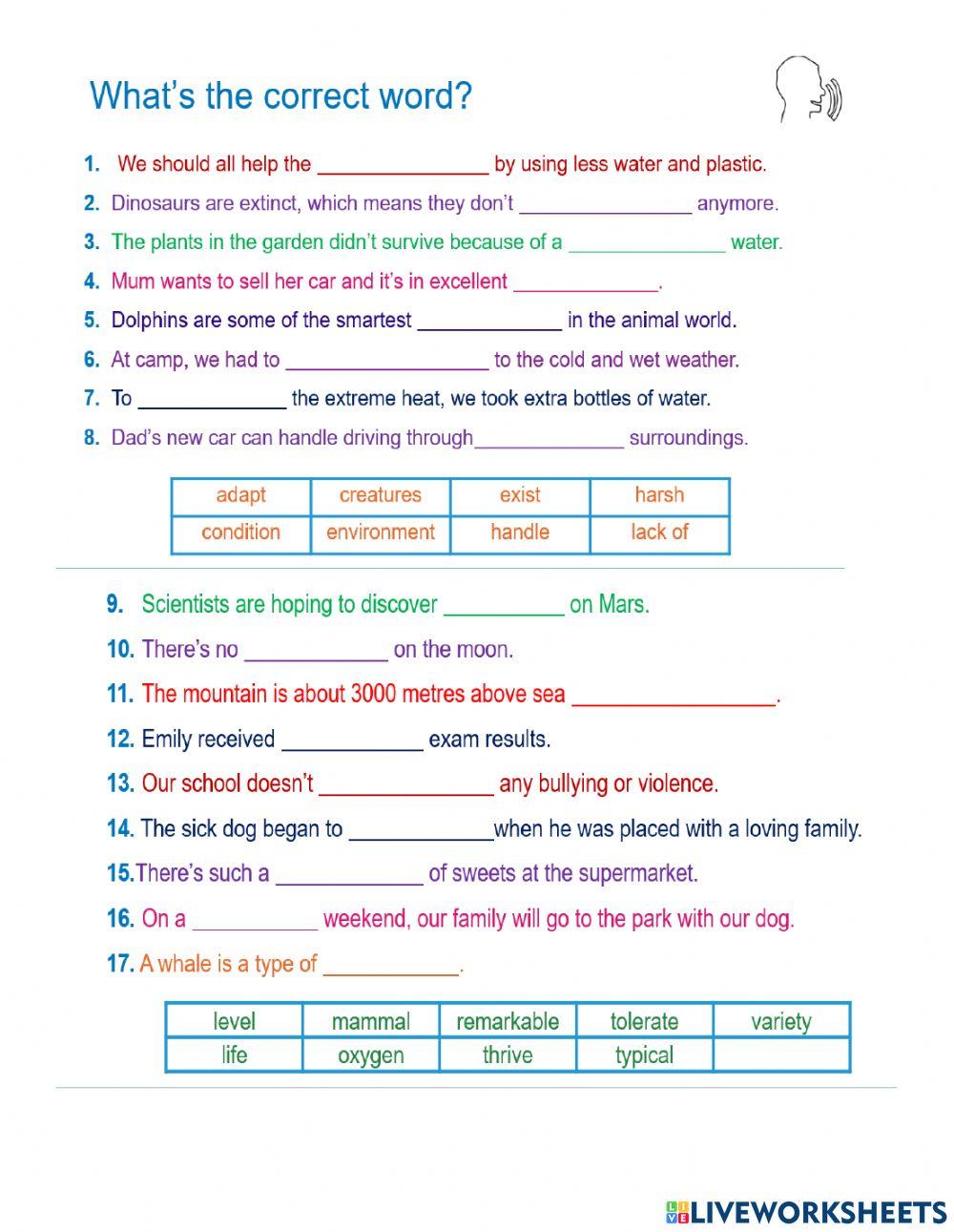 Impact 2 U5 vocabulary Practice