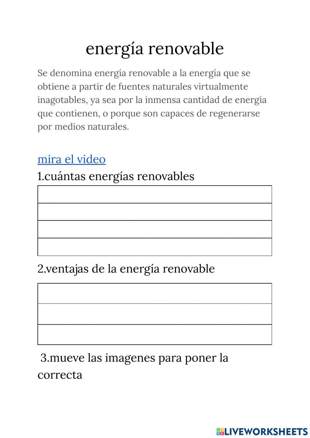 Energías renovables