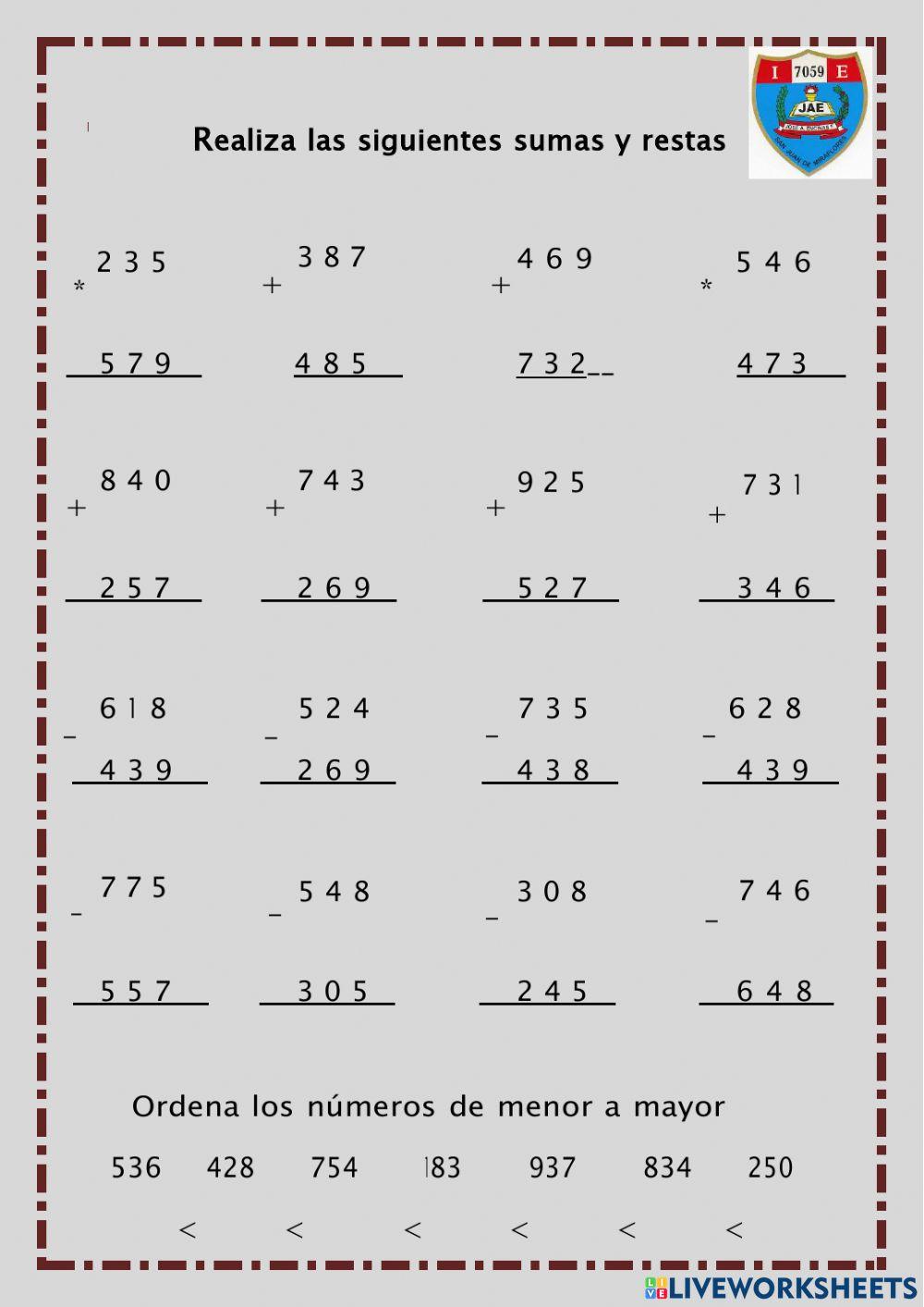 Operaciones básicas