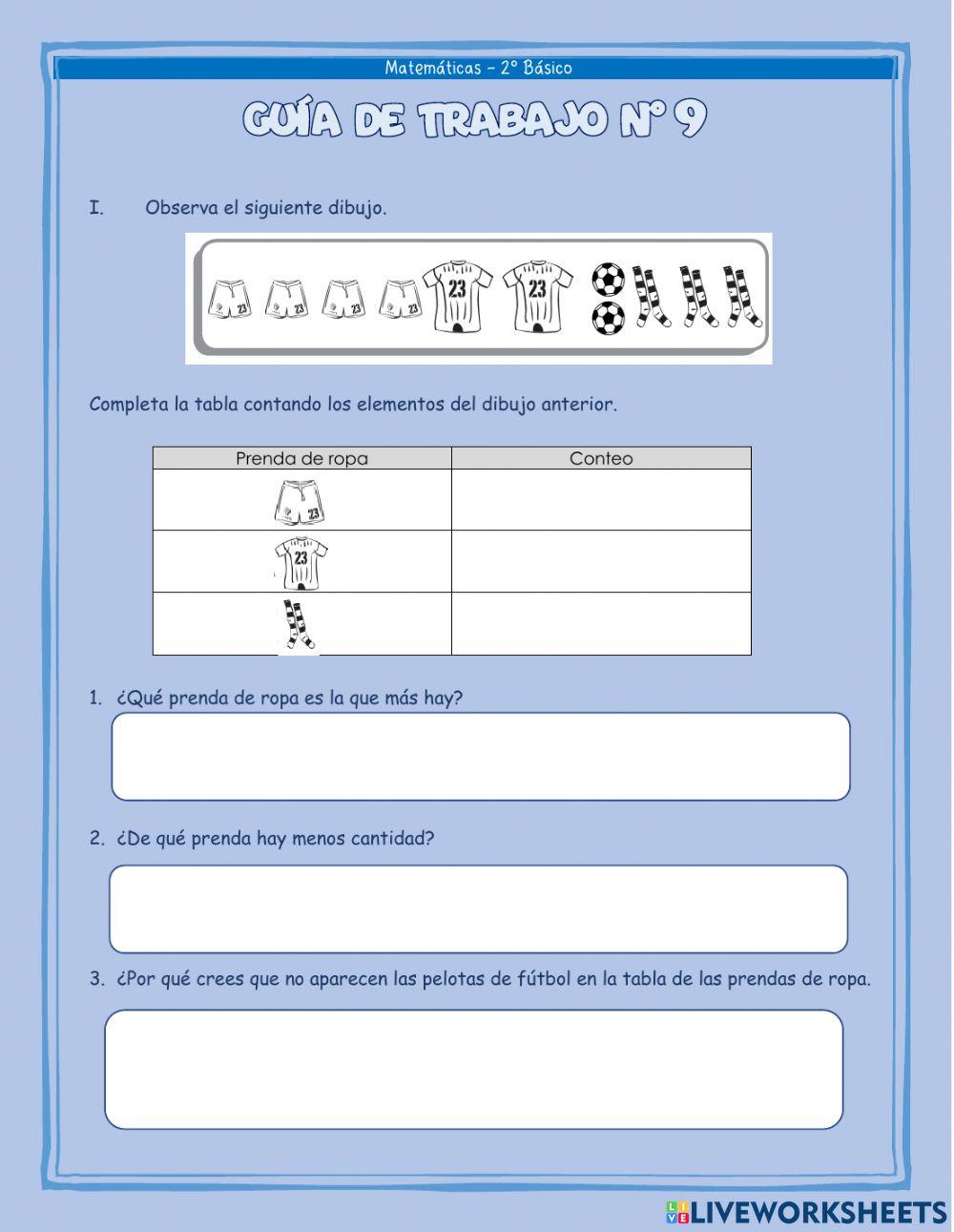Tabla de corrección