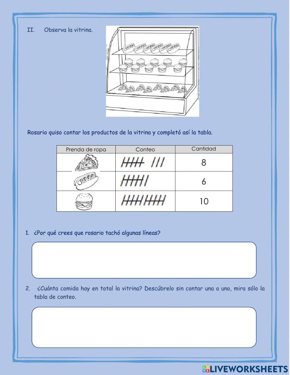 Tabla de corrección
