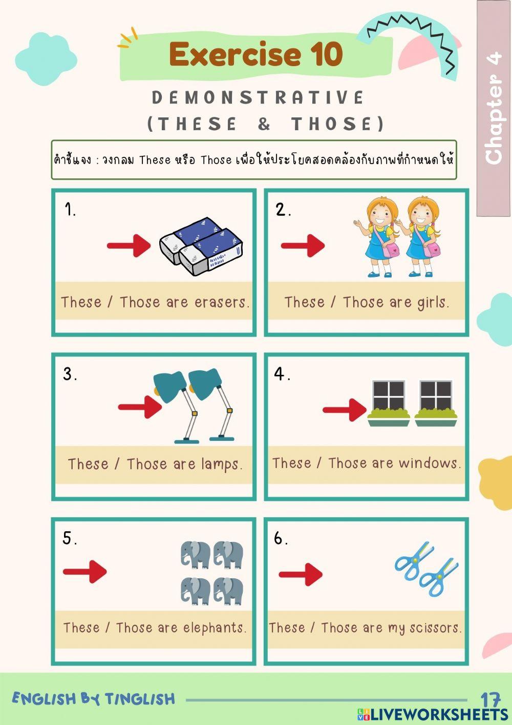 Chapter 4 Demonstrative (These & Those)