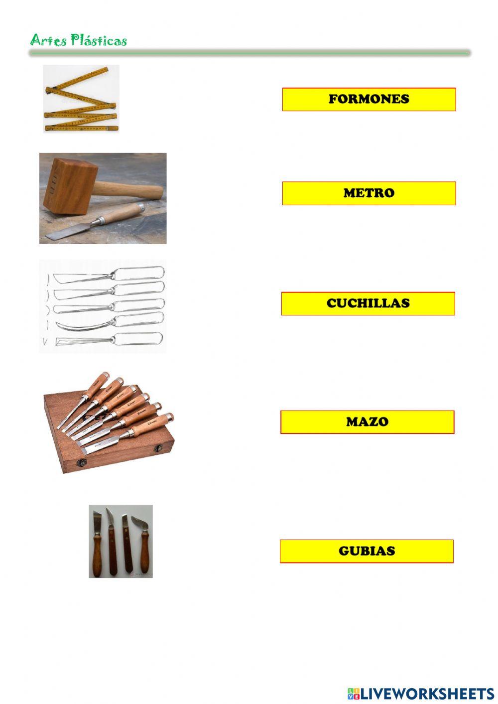 Herramientas para tallado en madera