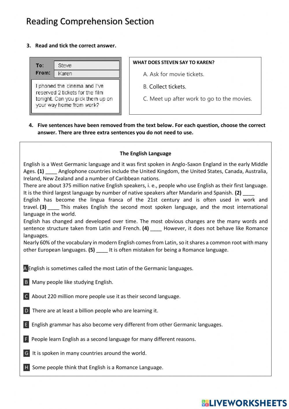 Challenge your English