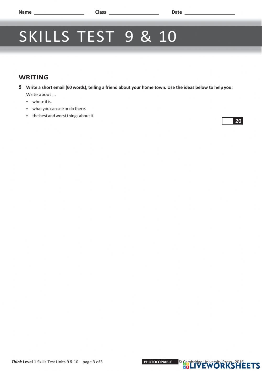 Think Test Elementary 2.2 (sem2)