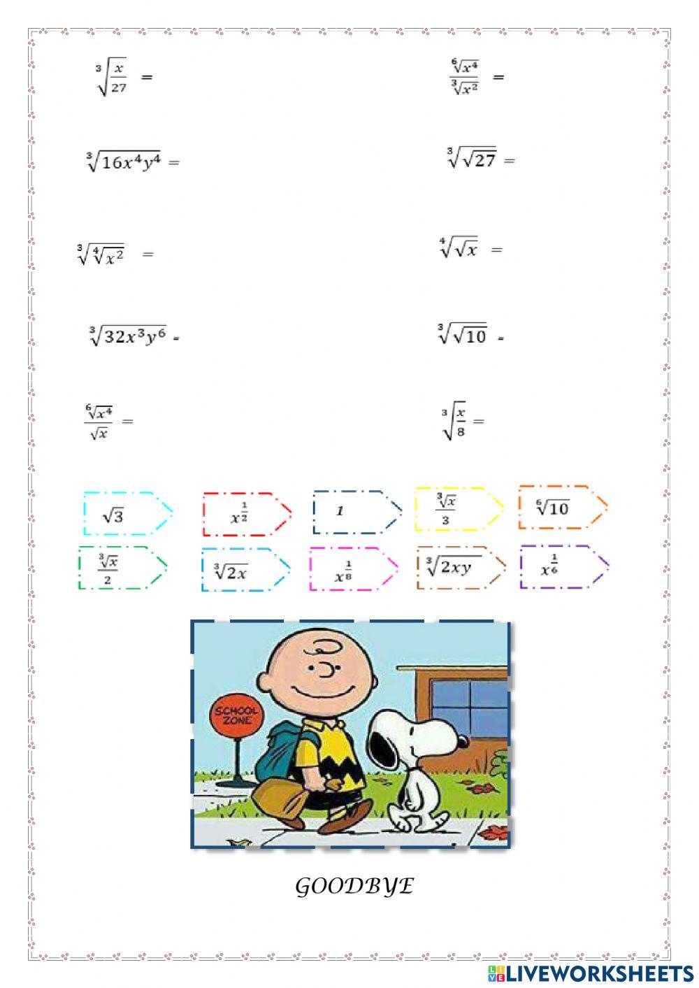 Simplificación de radicales