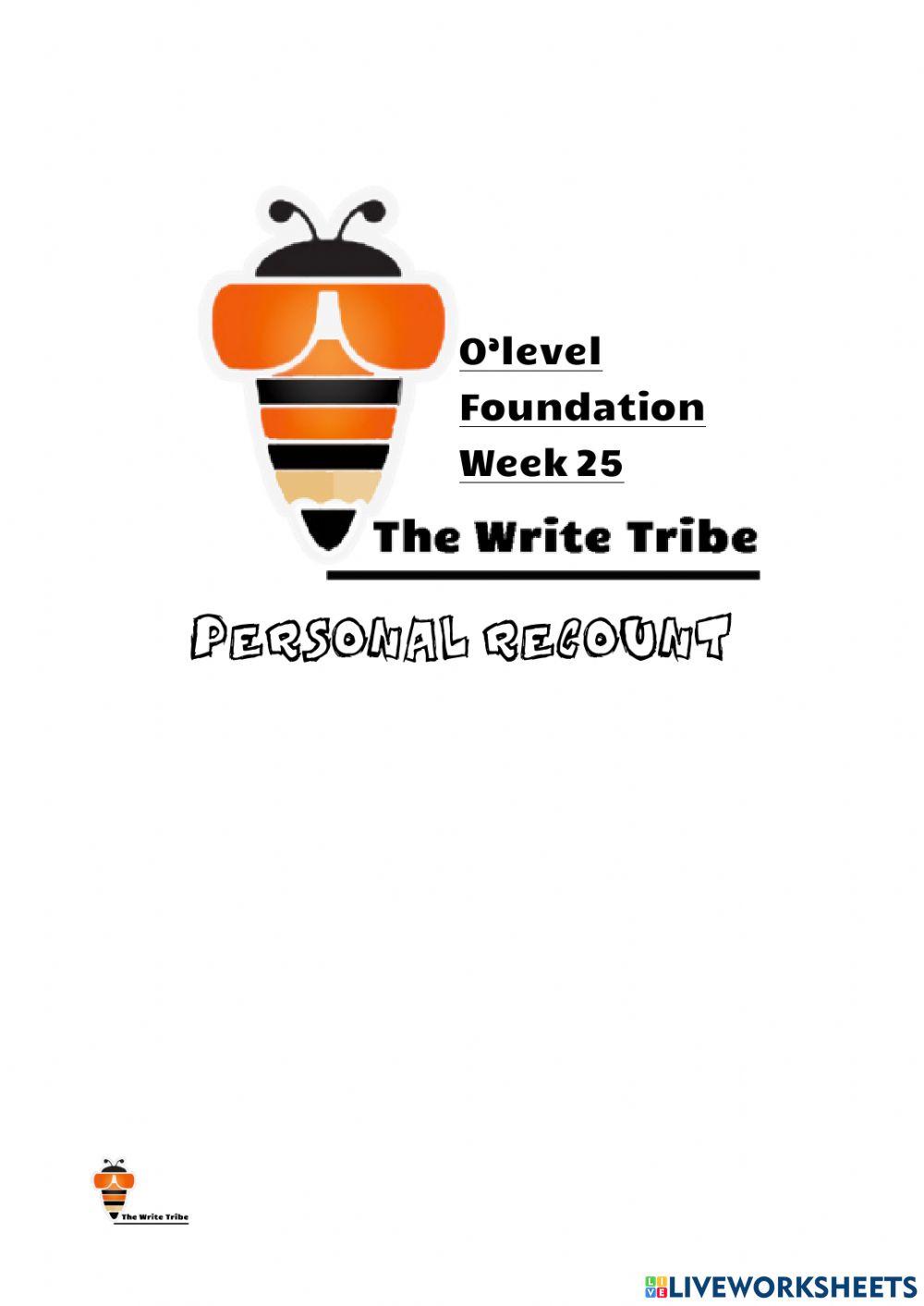 2021 Week 25 Personal Recount SEC-F part 1