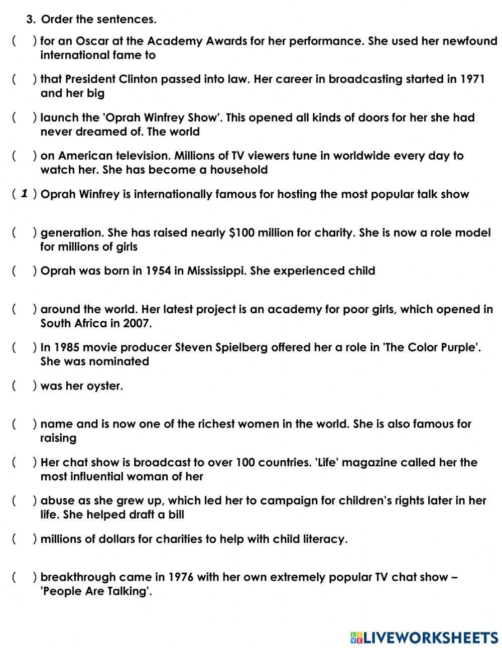 Oprah Winfrey Listening