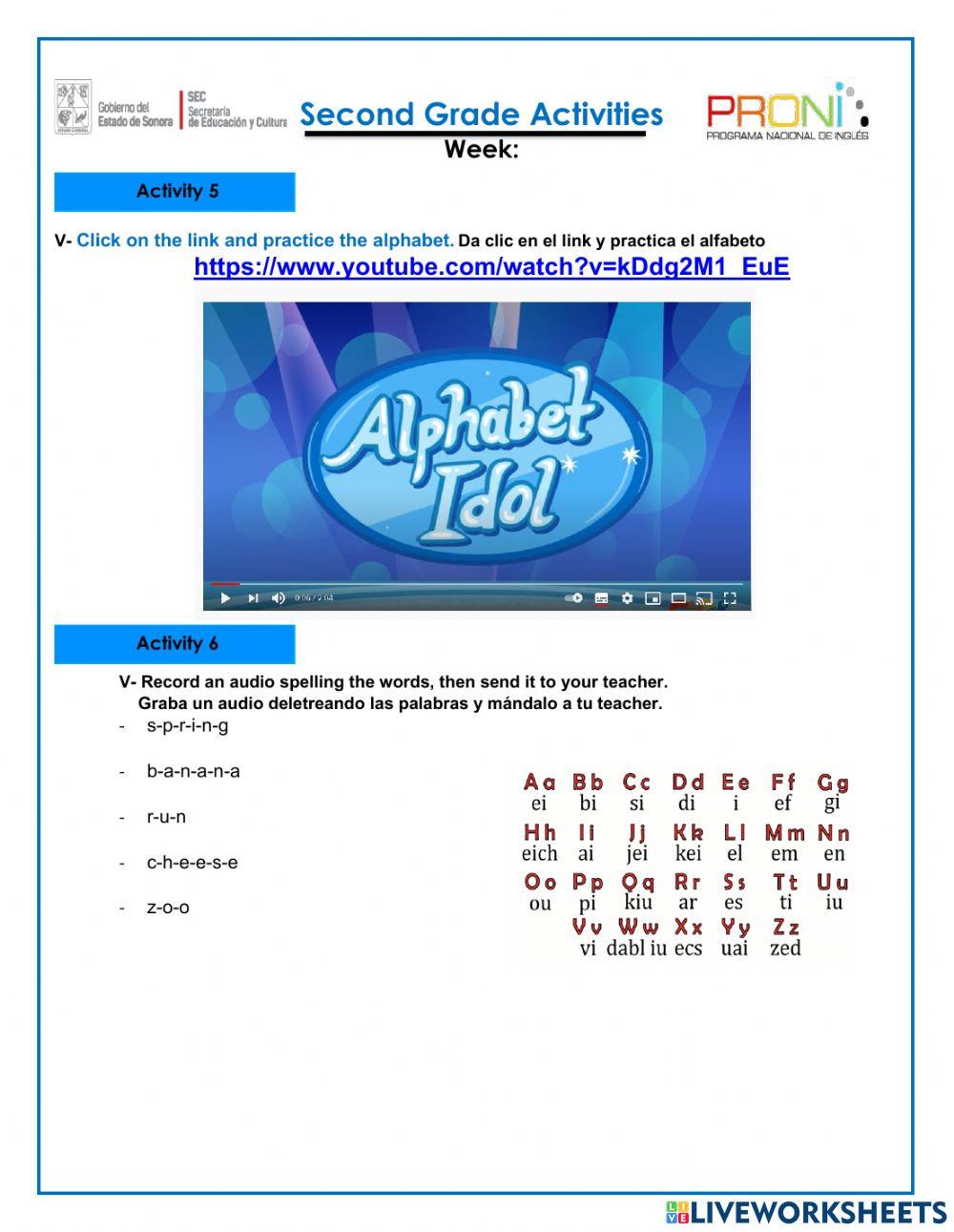 Diagnostic Test Second Grade PRONI