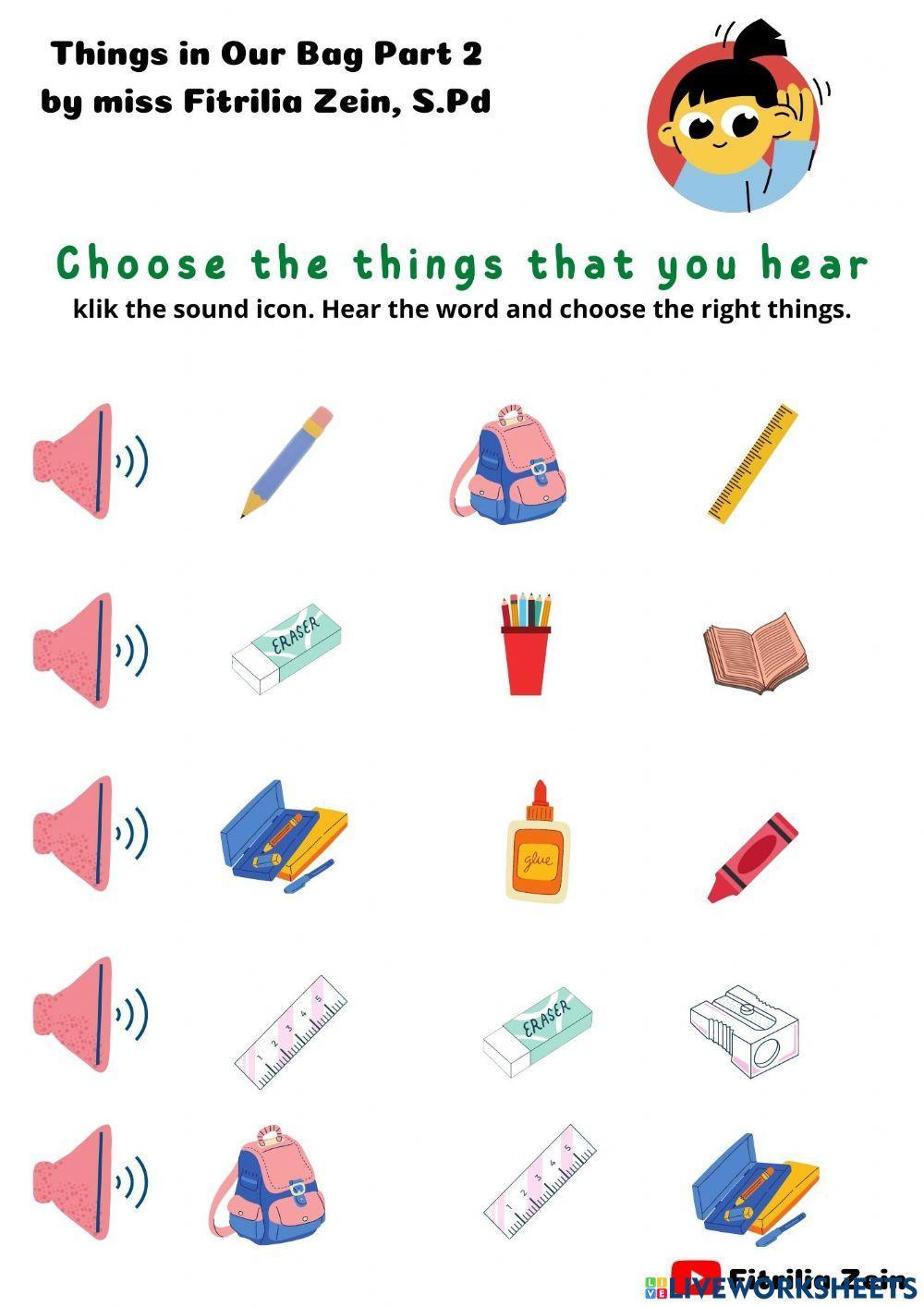 Things in our bag part 2