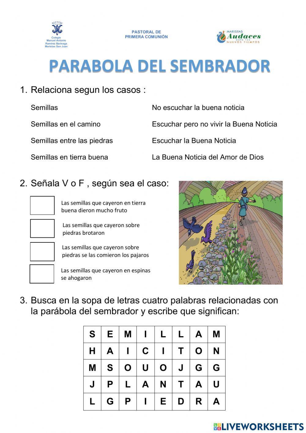 LA PARABOLA DEL SEMBRADOR