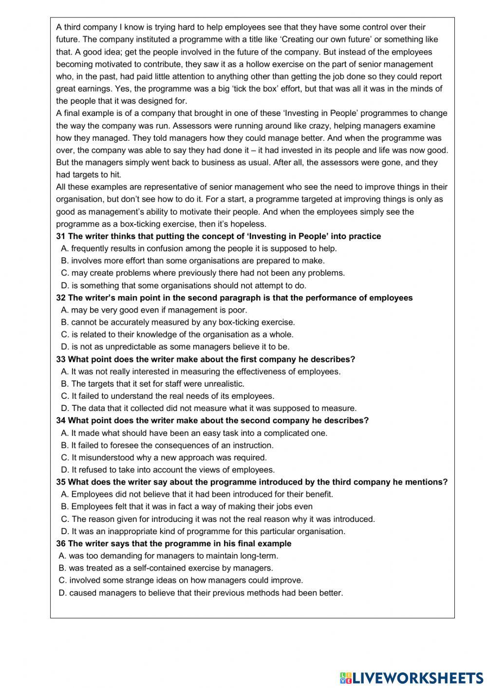 OS - C1 - M1 - Mini test