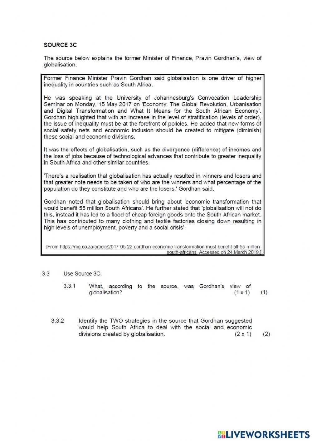 History paper 2 part 3