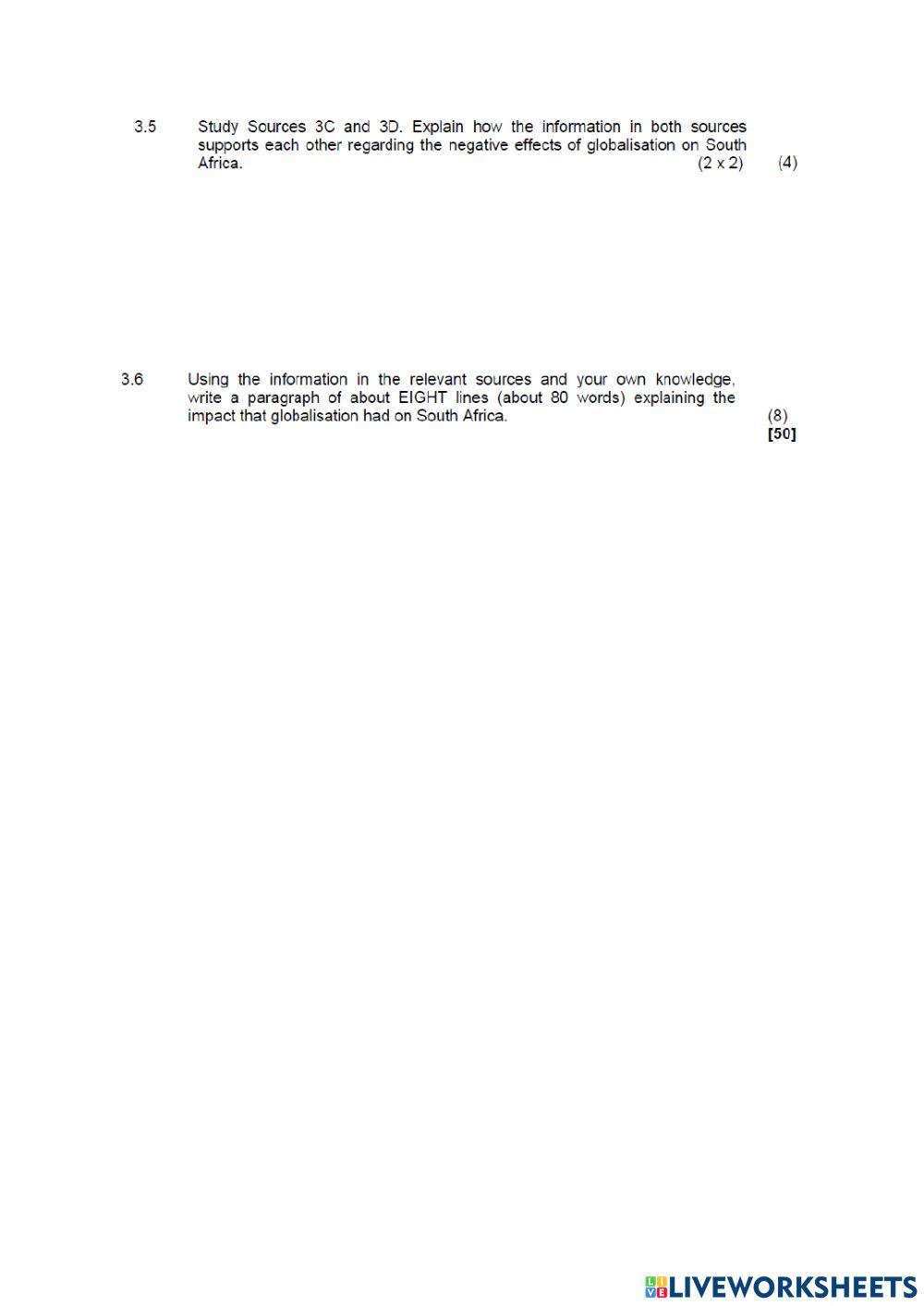 History paper 2 part 3