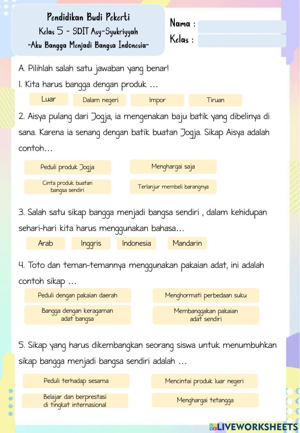 Bangga Menjadi Bangsa Indonesia