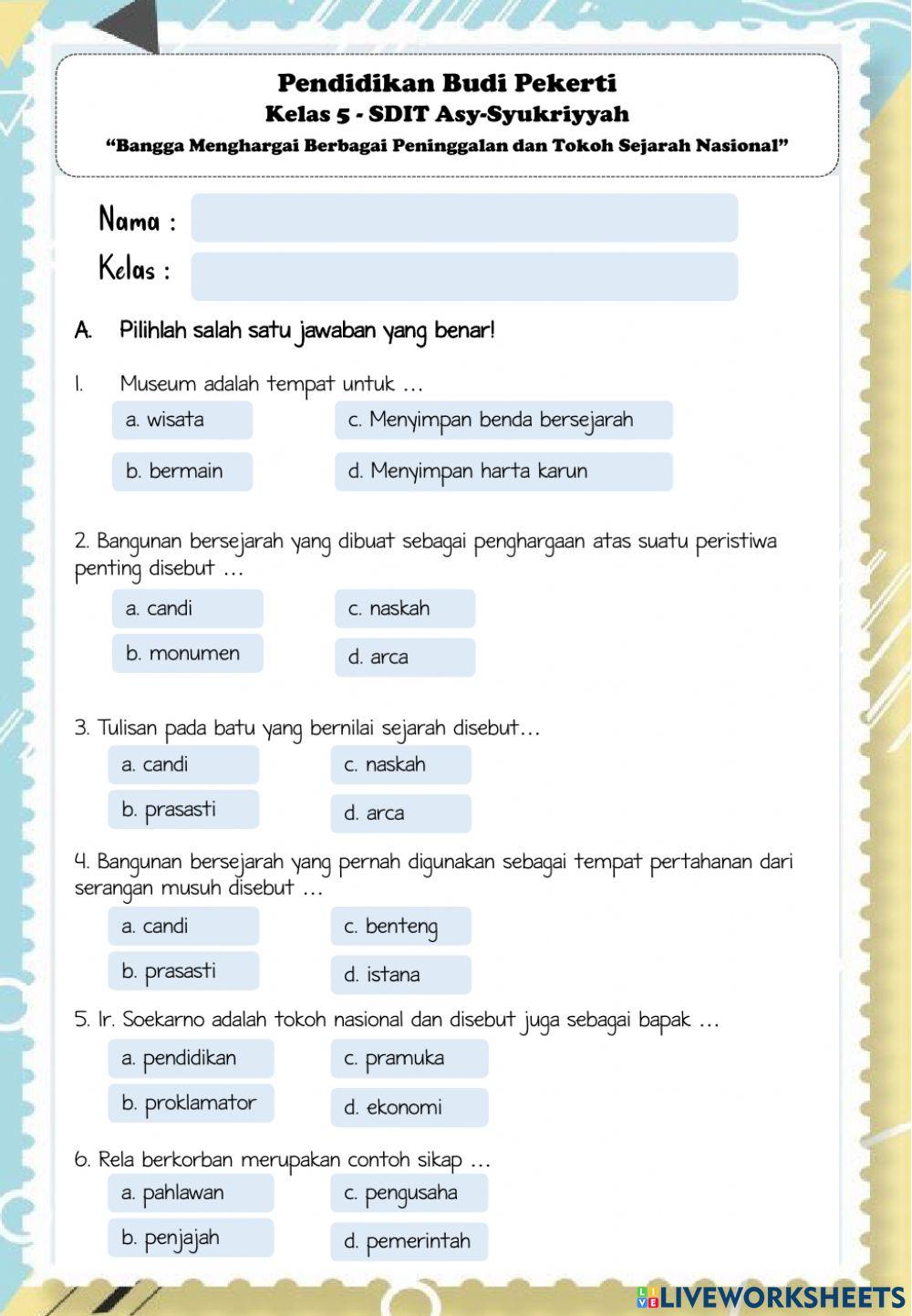 Bangga Menghargai Peninggalan dan Tokoh Sejarah Nasional