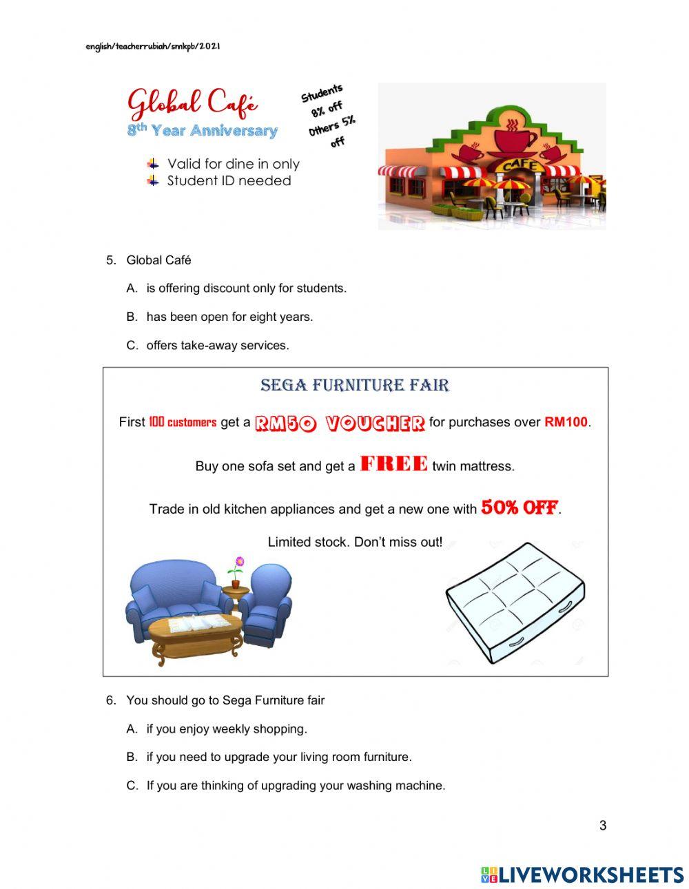 PRE SUMMATIVE ENGLISH Part 1 dan 2