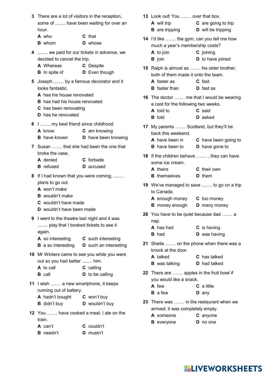 OS - C1 - Diagnostic test