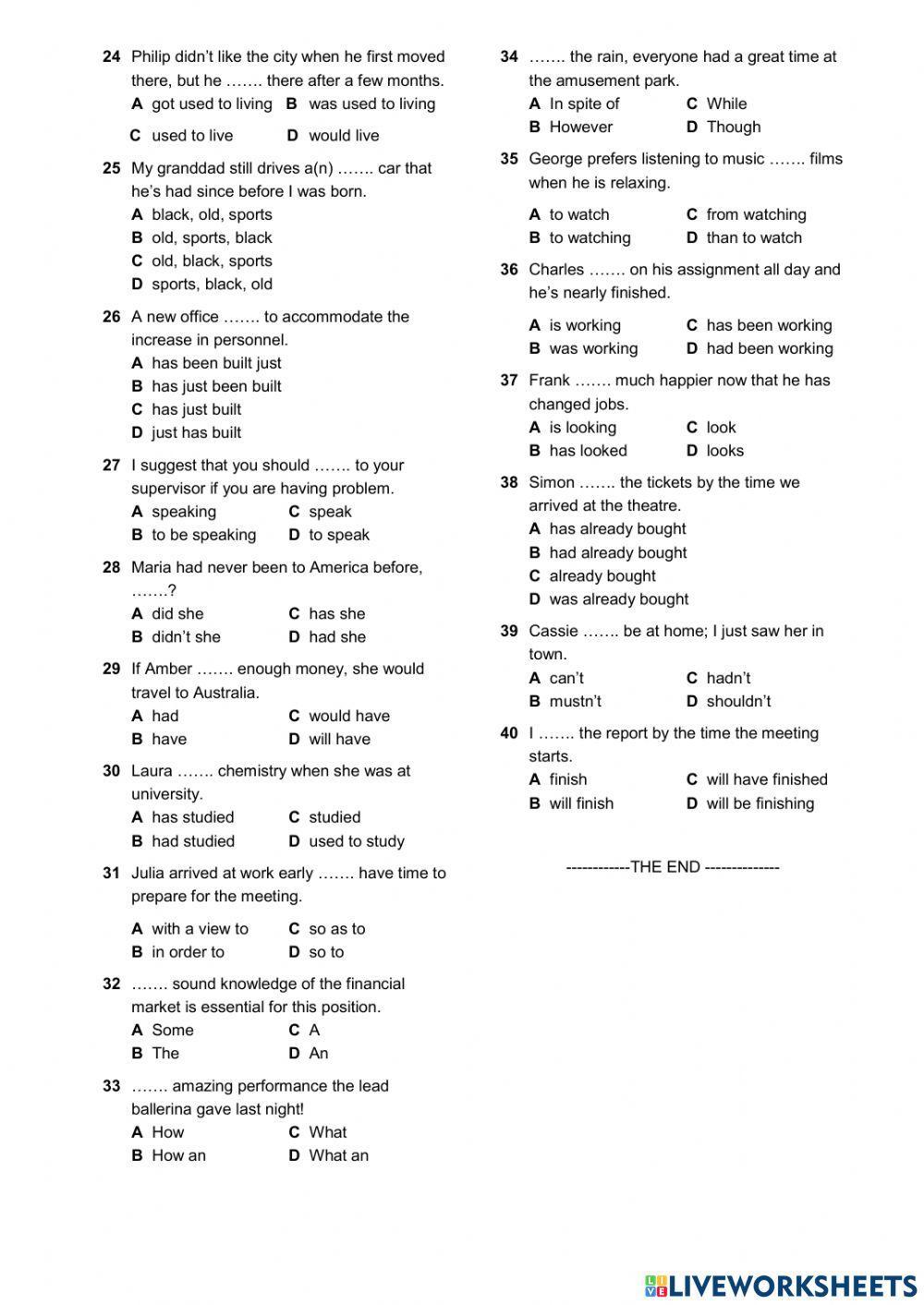 OS - C1 - Diagnostic test