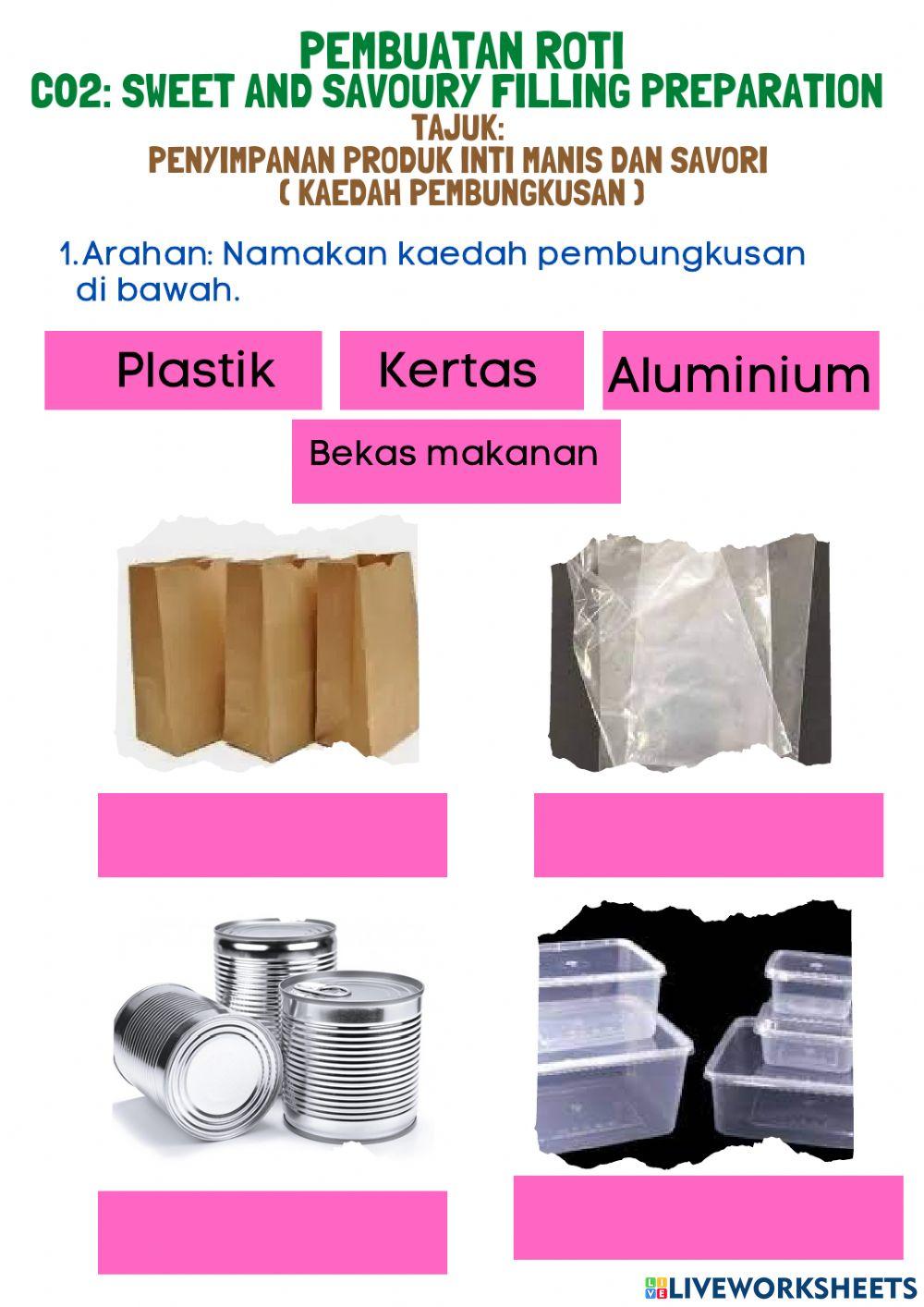 Penyimpanan produk inti manis manis dan savori
