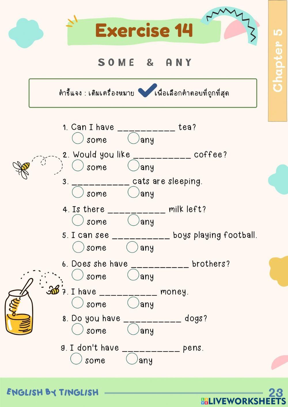 Chapter 5 Some and Any