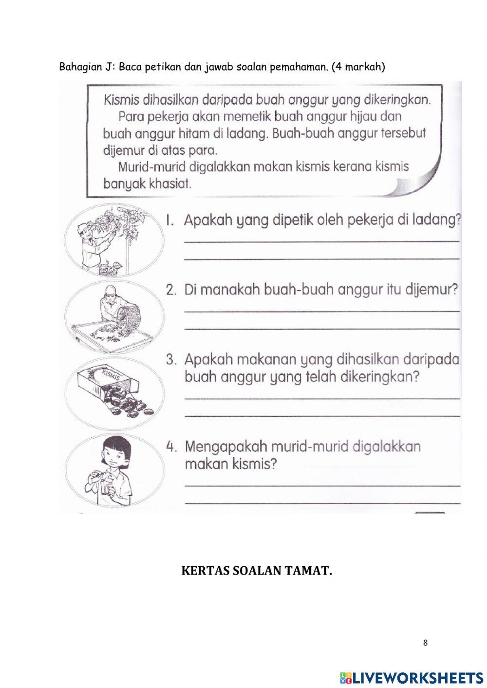 Ujian diagnostik bahasa melayu komunikasi