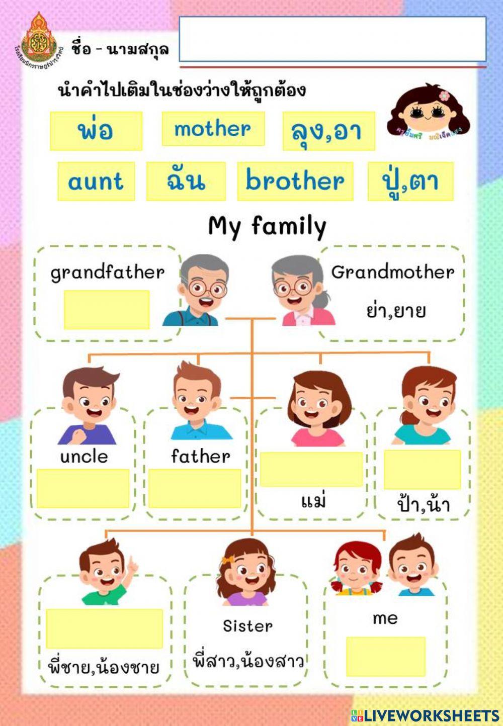 My family ครอบครัวของฉัน