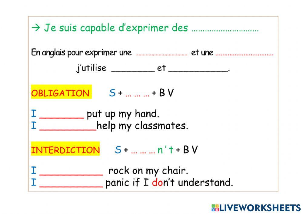 Classroom rules  - school
