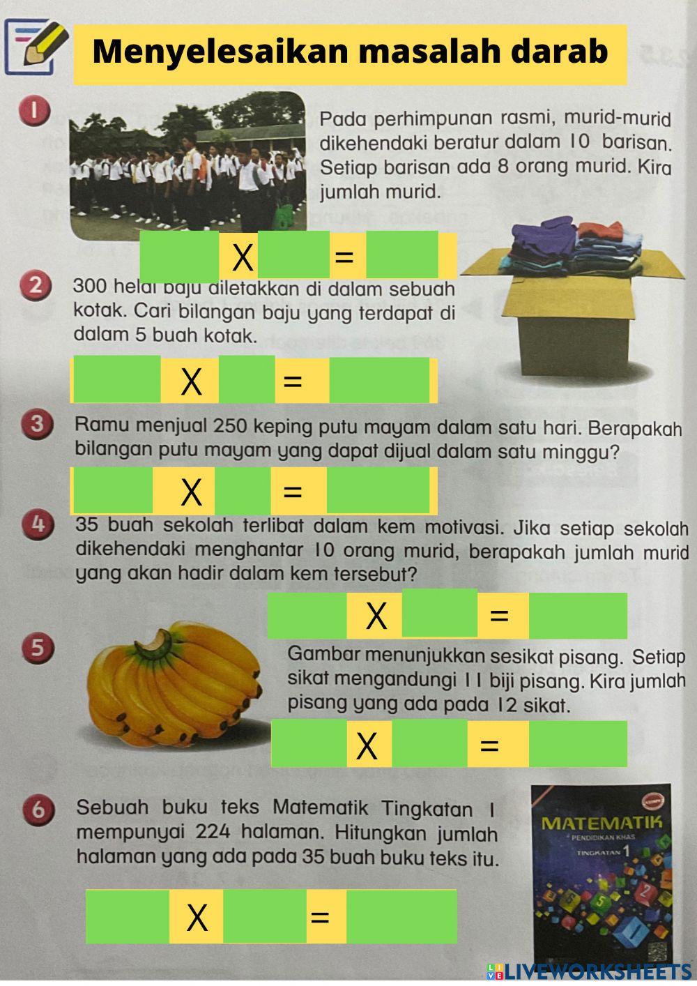 Menyelesaikan Masalah Darab