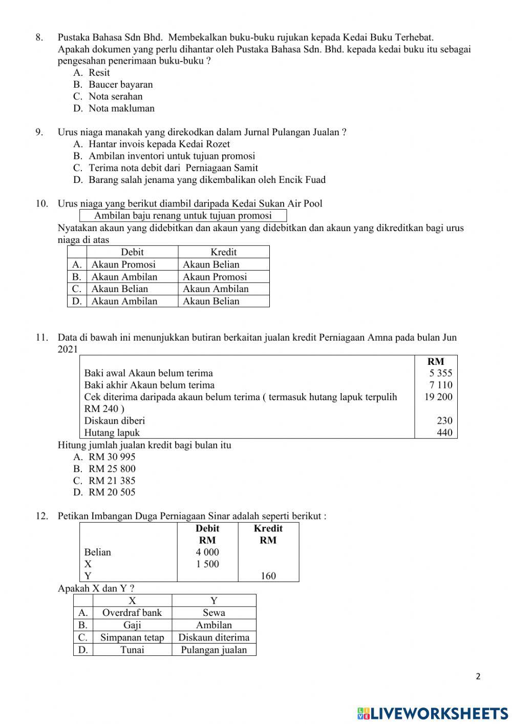 Peperiksaan pertengahan tahun 2021