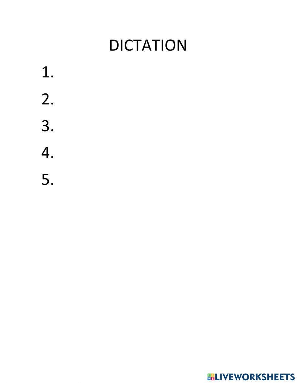 Dictation