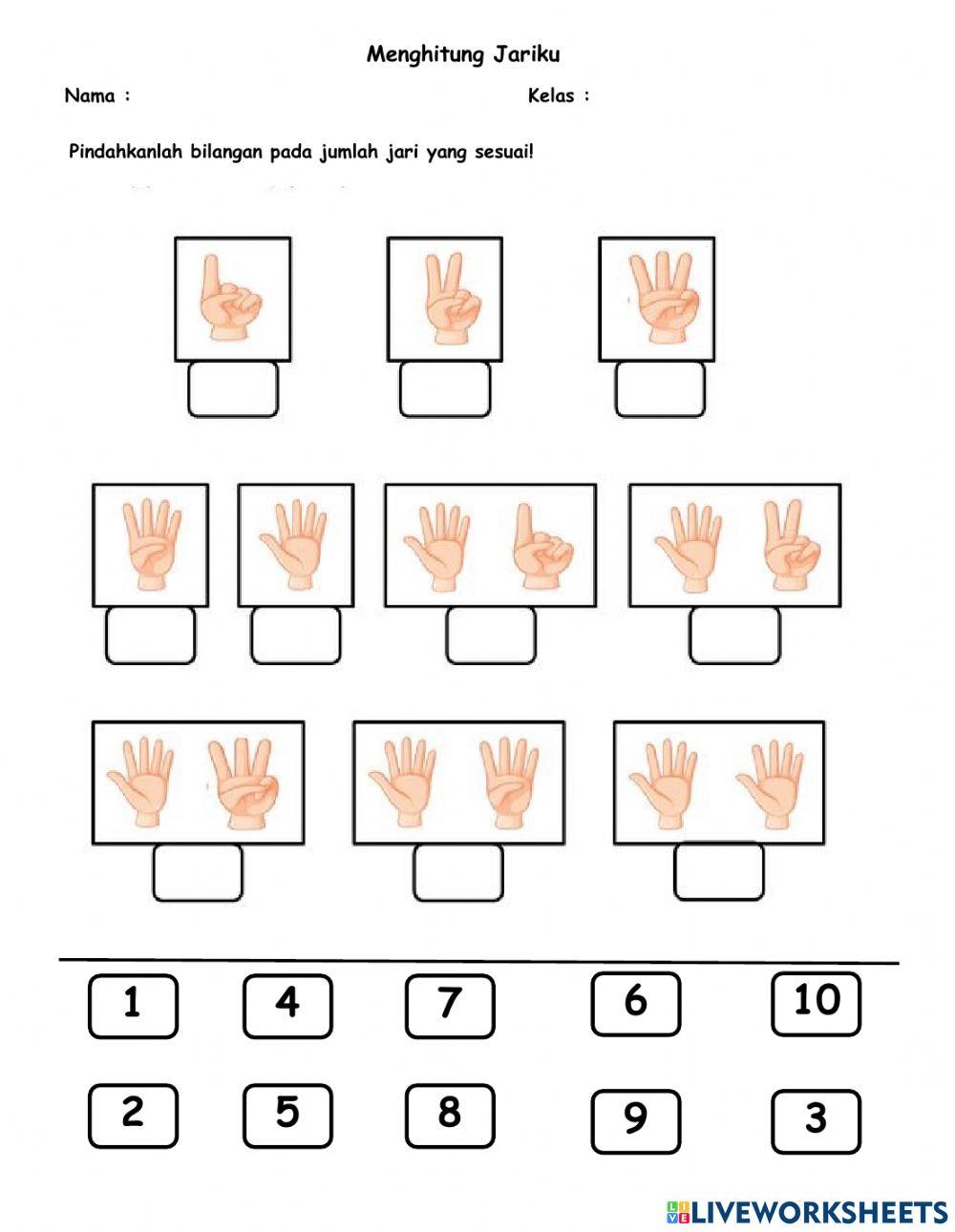 Menghitung banyak Jari