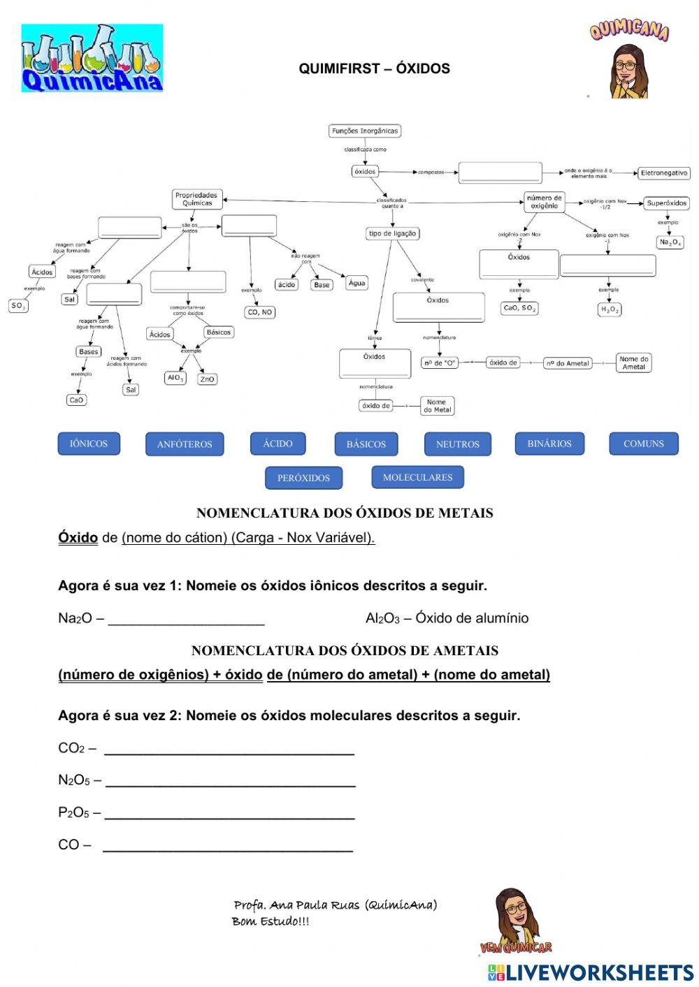 Quimifirst - Óxidos