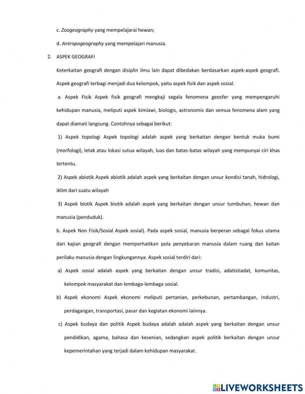 Lkpd geografi kelas x