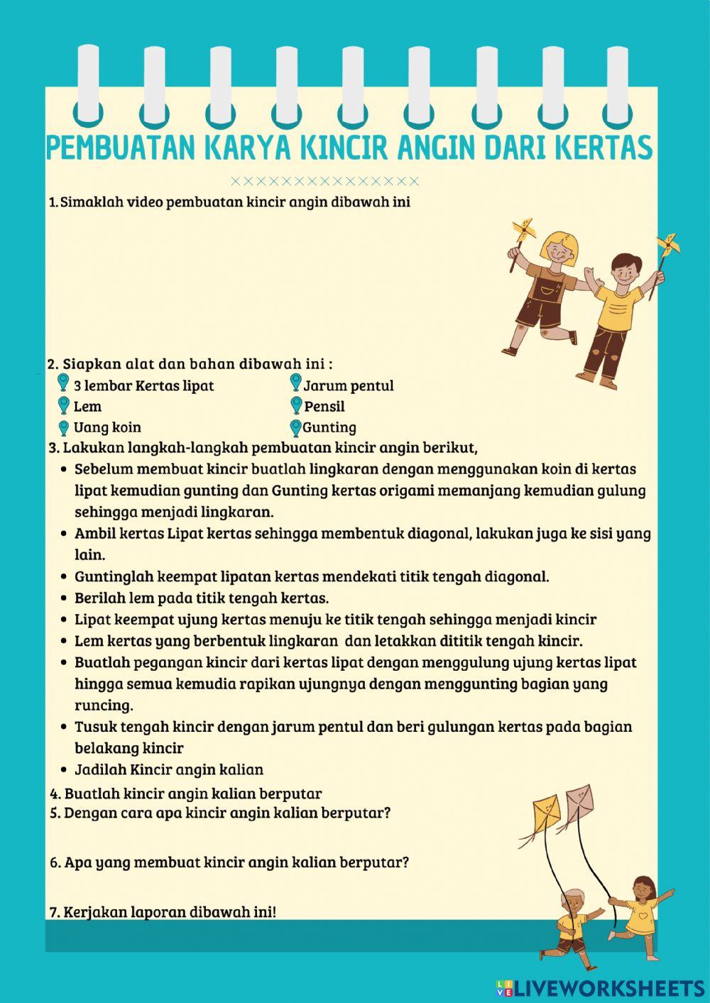 Lks pembuatan karya kincir angin