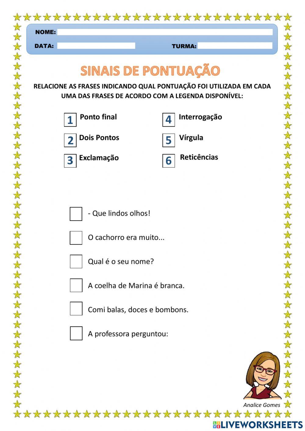Sinais de Pontuação