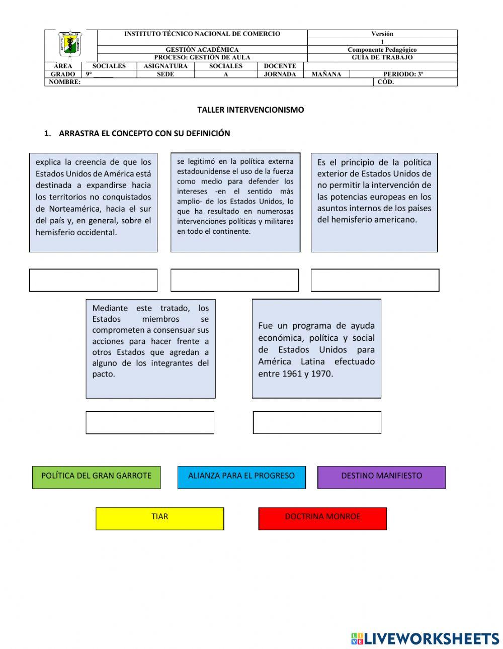 Intervencionismo en america latina
